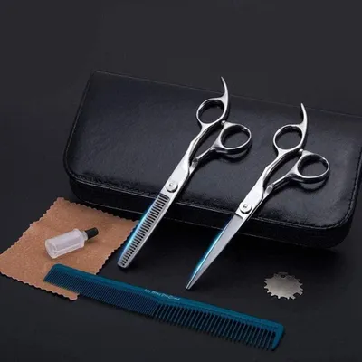 Produktbild von Friseurschere High-End-Friseurschere 6-Zoll-Friseur-Profi-Friseurset Zahnschere + Flachschere