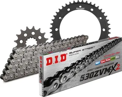 Immagine prodotto di Set di catene DID in acciaio 530ZVM-X / 112 con chiusura a rivetto