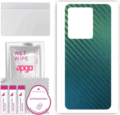 Produktbild von apgo Rückseite Schutzfolie, Skin, kompatibel mit Infinix GT 10 Pro, Hinten Displayschutzfolie aus Vinylfolie, kratzfest, einfache Montage - Kohlenstoff-Chamäleon CAKA1