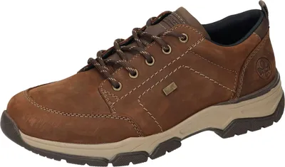 Produktbild von Rieker Herren Echtleder Halbschuh Schnürer braun, Herren:42 EU