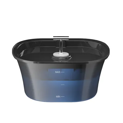 Produktbild von Automatischer Katzenbrunnen 2,5L Trinkbrunnen für Katzen & Hunde Ultraleiser Wasserautomat Haustierbrunnen Sparset 6 Filter 6 Schwämme, Schwarz