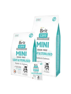 Produktbild von Brit Care Adult Mini Gf Kaninchen & Lachs - Light & Steril - Trockenfutter für Hunde - 7 kg