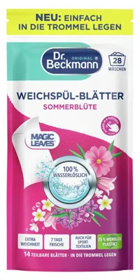 Produktbild von Dr. Beckmann Weichspül-Blätter Sommerblüte 14 Blätter