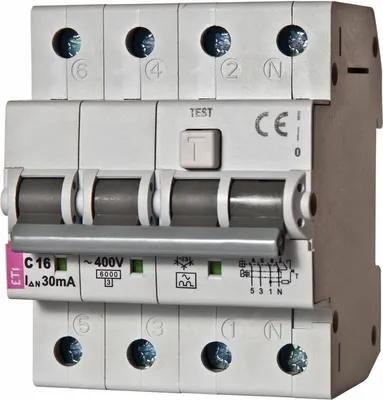 Produktbild von ETI FI/LS-Schalter KZS-4M 3-pol+N B16A 30mA Typ A