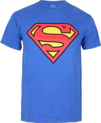Produktbild von Superman - T-Shirt für Herren TV631 (XL) (Königsblau/Rot)