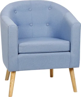 Produktbild von 1er Set Sessel Esszimmerstühle mit Armlehnen Sofa Sessel Relaxliege Skandinavische Sessel Blau grau