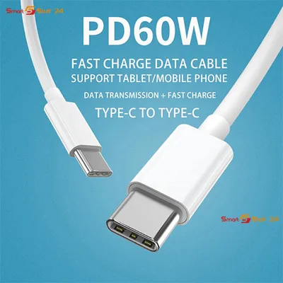 Produktbild von 2M Ladekabel USB C zu USB C 60W Schnell PD iPad Samsung MacBook Huawei Xiaomi 2M
