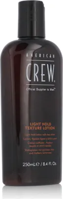 Zdjęcie produktu dla American Crew Light Hold Texture Lotion, Balsam do włosów, Mężczyźni, 250 ml, Butelka, Aqua/Water/Eau, Propylene Glycol Dicaprylate/Dicaprate, VP/VA Copolymer, Polyquaternium-37, Cetyl..., 1 szt.