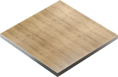 Produktbild von BRASIL | Gastro Tischplatte | B:T 60 x 60 cm | Eiche | Quadratisch | Gastro Tischplatte