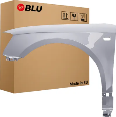 Zdjęcie produktu dla BLU Błotnik pasujący do Audi A3 8P II-generacja LX7W Lewy Srebrny EisSilber | 2003-2008 | Przedni Przód | Lakierowany | Gotowy do montażu  | Stal
