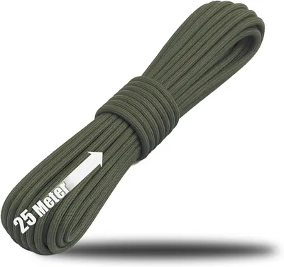 Obrázok produktu pre Paracord lano 4 mm, 25 m, nylon, 250 kg nosnosť, pre stany