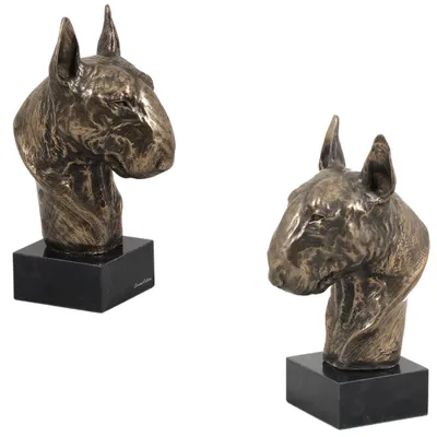 Obrázok produktu pre Art-Dog Busta – Bulteriér I – odliatok z bronzového prášku a živice