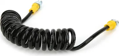 Image de tuyau spiralé flexible de 1,5 m, 63 MPa, raccords résistants à la haute pression pour pompe de compresseur d'air 30 MPa