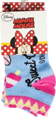 Produktbild von 3er - Pack Kindersocken Disney Minnie Mouse 23 - 26