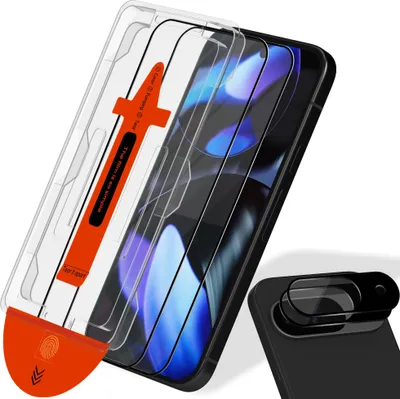 Zdjęcie produktu dla 2-Pack Google Pixel 9 Ochrona Ekranu & 2-Pack Ochrona Aparatu - Hartowane Szkło | [Automatyczna Instalacja] - Bez Pęcherzyków
