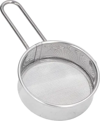 Produktbild von Allecto plus - Mini Runde Mehl-Sieb aus Edelstahl, 40 Mesh, Professionelles Küchensieb für Bäckereien und Konditoreien