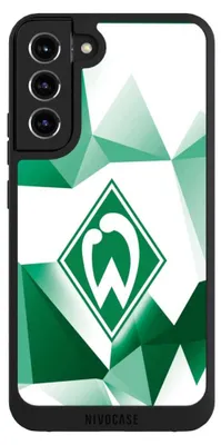 Produktbild von NIVOCASE Handyhülle für Samsung Galaxy S22+  Hülle NIVOpure Case Schwarz Offizielles Lizenzprodukt SV Werder Bremen Tarnmuster