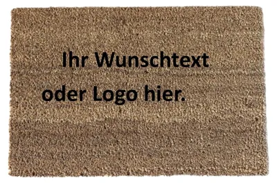 Produktbild von Fußmatte mit deinem Wunschlogo