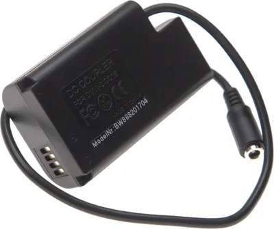 Produktbild von vhbw DC Kuppler Netzadapter kompatibel mit Panasonic DMW-BLJ31, DMW-BLJ31E Akku