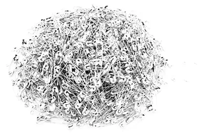 Sicherheitsnadeln 30 mm, 1000 Stück, Metall, silber