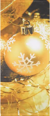 Produktbild von Textilposter Weihnachten - Banner - Weihnachtskugel Poster aus Stoff ca 75 x 180 cm