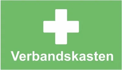 Produktbild von Schild "Verbandskasten" 250x150 mm