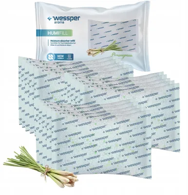 Produktbild von Wessper Humifill 250g Einlagen für Luftentfeuchter Zitronengrasduft