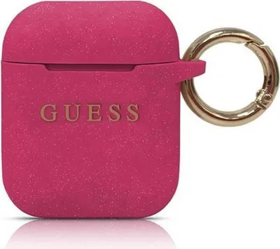 Obrázok produktu pre Guess Guaccsilglfu Obal Na Airpods Fuchsiov/Fuchsiov Siliknov Trblietky