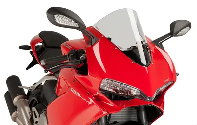 Produktbild von Windschild Puig R-Racer-Scheibe mit ABE für Ducati 959 Panigale, 1299 Panigale, 1299 Panigale S Bj. 2015 - 2019