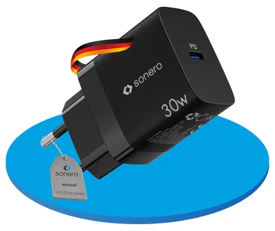 Image de SONERO Chargeur USB-C GaN X-PS105, 1 port, 30W, noir