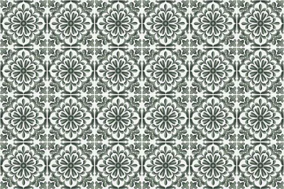 Produktbild von Fliesenaufkleber 15x15 cm – 24 Stück – Selbstklebend – Wasserfest – Pflegeleicht – Hitzebeständig – Für Küche & Bad – Blumenornamente