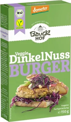 Immagine prodotto di DinkelNuss-Burger Demeter, confezione da 2, peso netto 150g