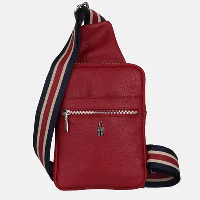 Productafbeelding van IVA - Rode leren tas