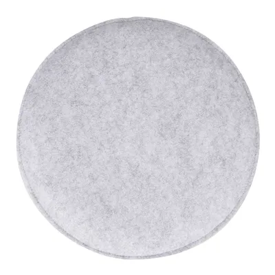 Produktbild von Sitzkissen LESLIE im 4er Pack, rundes Stuhlkissen aus Filzstoff, bequemes Sitzpolster mit Noppen, schönes Stuhlpolster in grau
