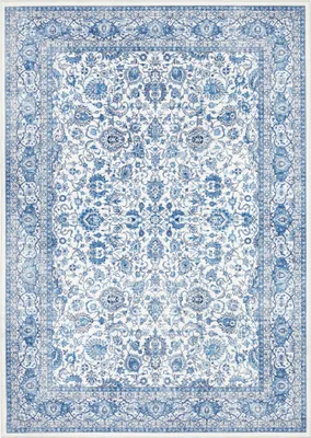 Produktbild von Elle Decortion Imagination Designteppich Keshan Maschad Saphirblau