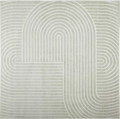 Immagine prodotto di vidaXL Tappeto da interno ed esterno PALMERAS, verde, 240 x 240 cm, in poliestere