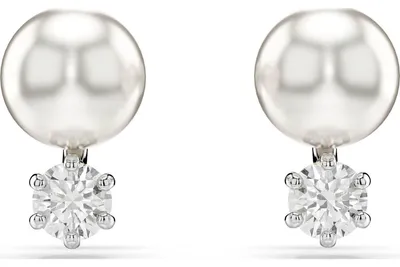 Produktbild von Swarovski Ohrstecker Damen Matrix Kristallperle Weiß 5694225