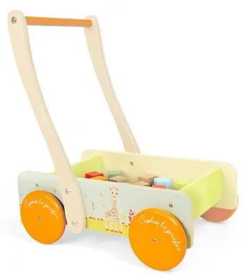 Image de Chariot de marche sophie la girafe + cubes - janod - j09537 - trotteur
