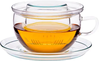 Produktbild von TEA TIME - Teetasse mit 0,3 Litern, Deckel und Glasfilter