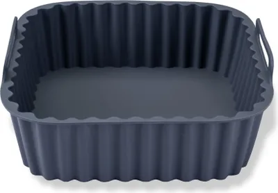 Produktbild von Fackelmann Silikonform für Heißluftfritteuse 17 cm, Aschgrau  Perfekt für Pfannkuchen, Omelette und mehr
