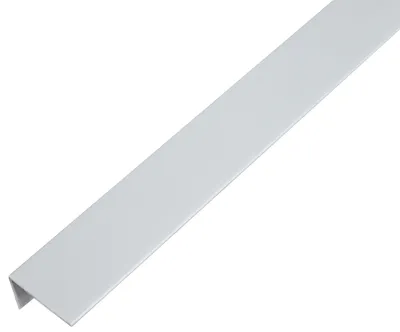 Image de Alberts 484668 Profilé d'angle, plastique, gris aluminium, 1000 x 25 x 15 mm