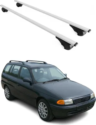 Produktbild von Dachträger Gepäckträger für Opel Astra Caravan 1992-1997 Grundträger Metall Grau