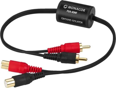 Zdjęcie produktu dla Monacor FGA-40MF, 20 - 30000 Hz, 20000 Ω, 20000 Ω, 0,01%, Czarny, 24 mm