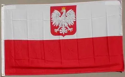 Produktbild von Flagge Fahne : Polen mit Adler Wappen Polenflagge Adlerwappen
