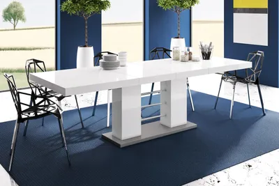Produktbild von Design Esstisch Tisch HE-111 Hochglanz ausziehbar 160 bis 260 cm
