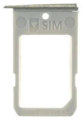 Produktbild von Samsung Galaxy S6 Edge (SM-G925F) Sim Karten Halter Tray Fach, Silber