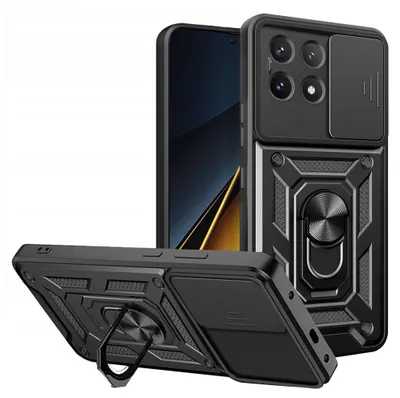 Produktbild von Techsuit Camshield Back Cover Hülle für Xiaomi Poco X6 Pro - Schwarz