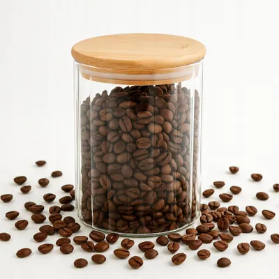 Immagine prodotto di Contenitore in vetro da 700 ml - Coperchio in bambù, chiusura ermetica