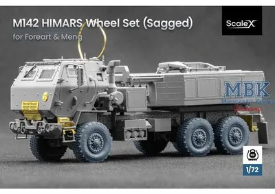 Produktbild von Scale X SCX-WM72002s HIMARS Sagged wheel set (ForeArt/Meng) - 1/72