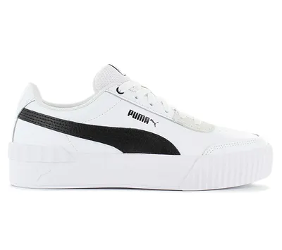 Productafbeelding van Puma Carina Lift - Dames plateau schoenen, wit, artikelnummer: 373031-02, maat: EU 37.5, UK 4.5